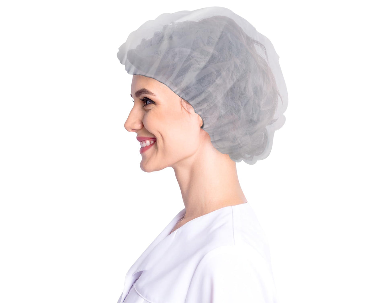 Yellow Disposable Bouffant Caps E651