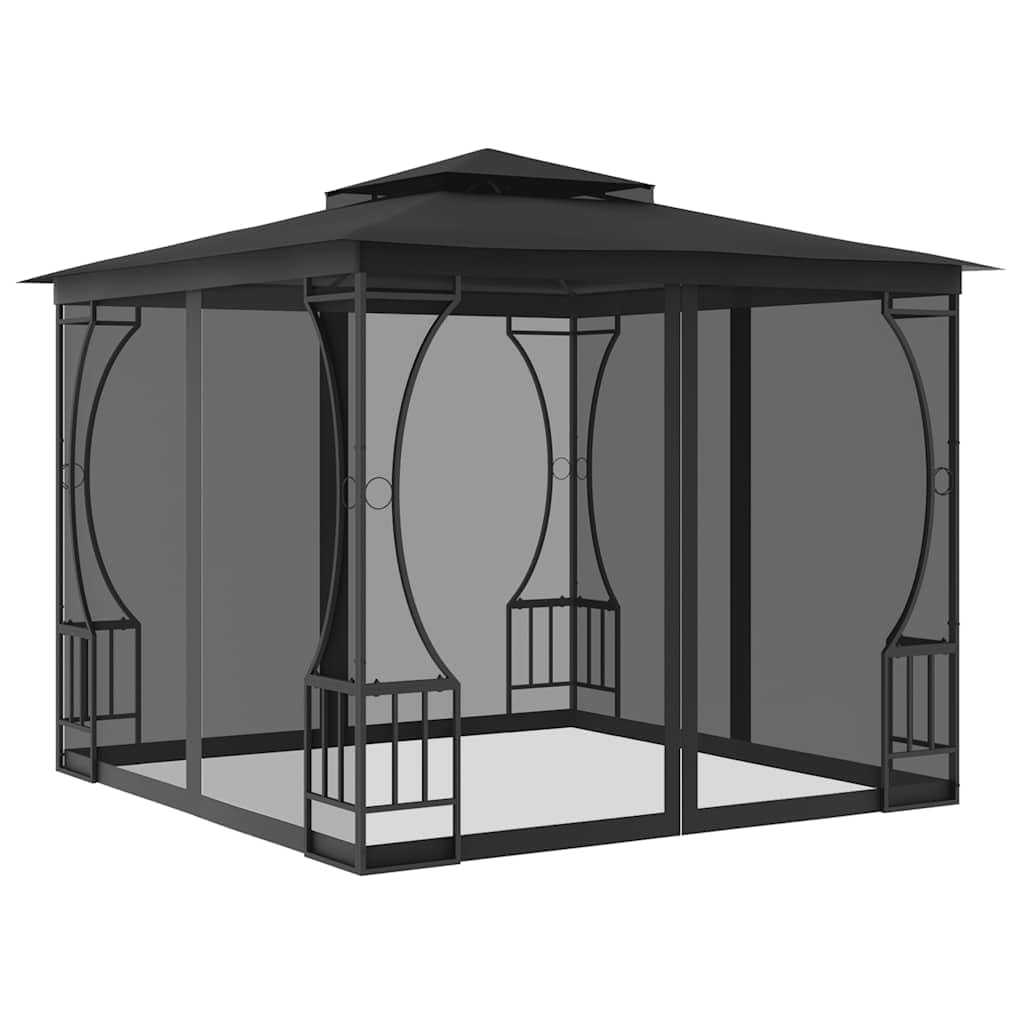 9.8'x9.8' Pop Up Outdoor Gazebo with Mosquito Netting J307369