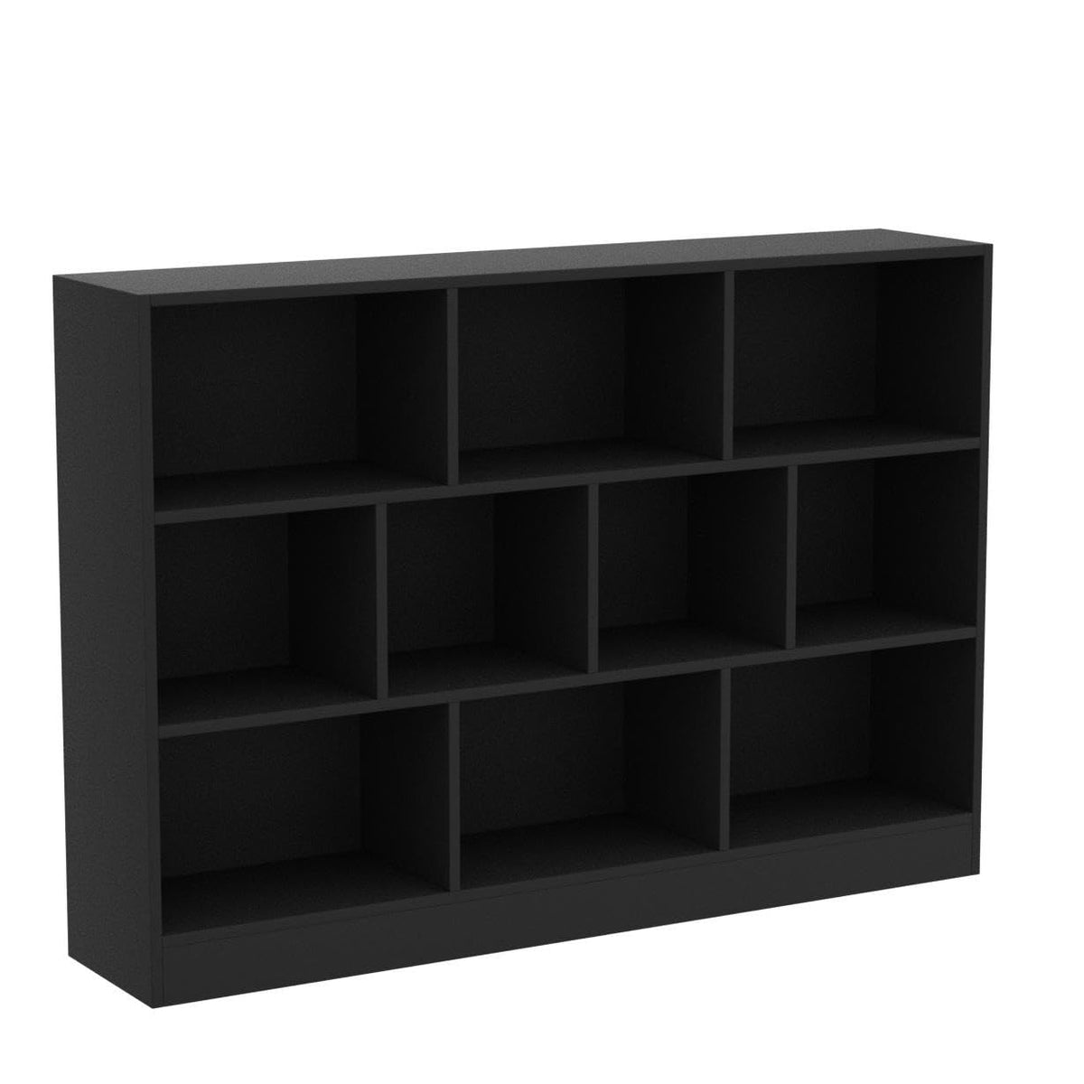 Black 3-Tier 10 Cube Storage Organizer Bookshelf U43888