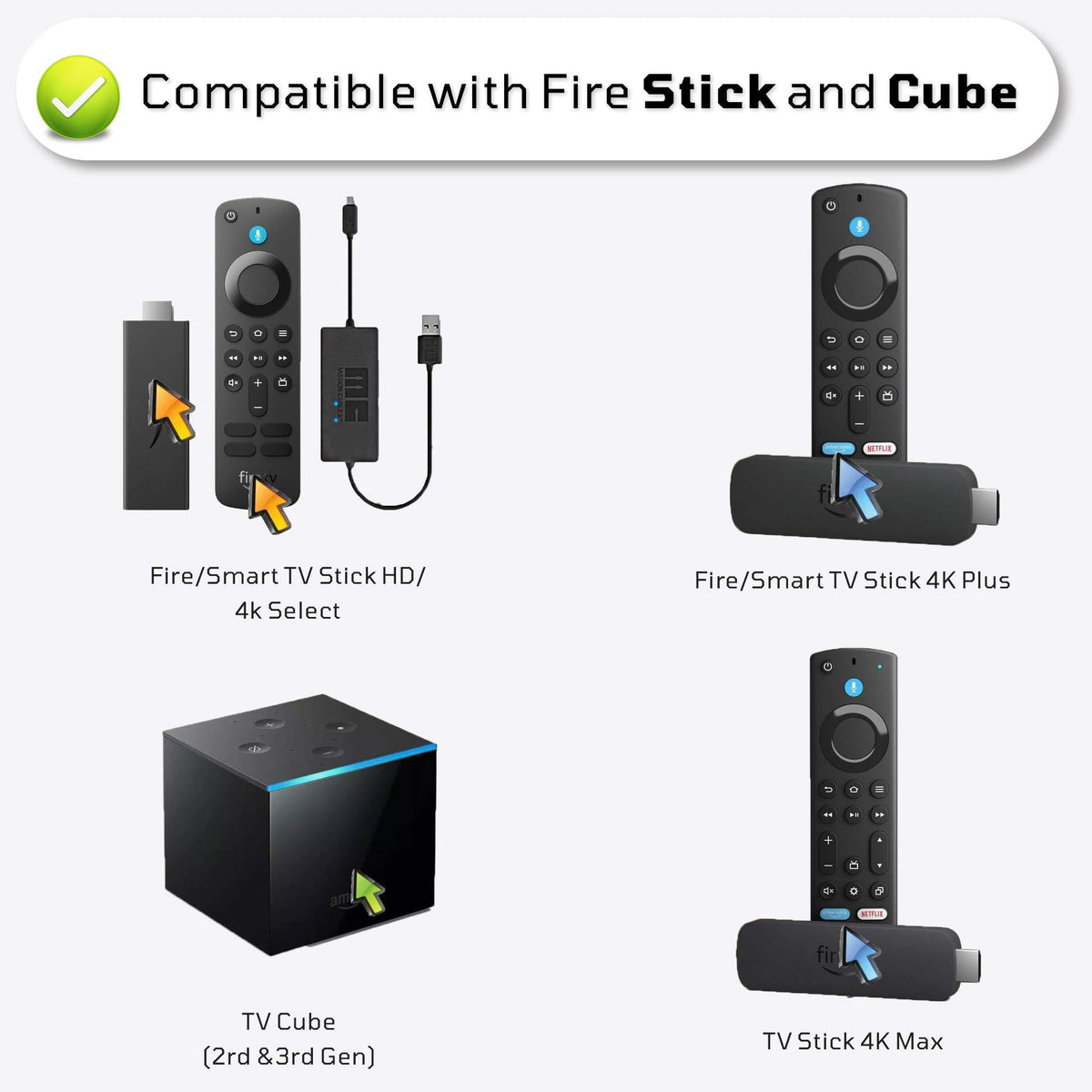 Replacement Remote for Fire TV Stick S138