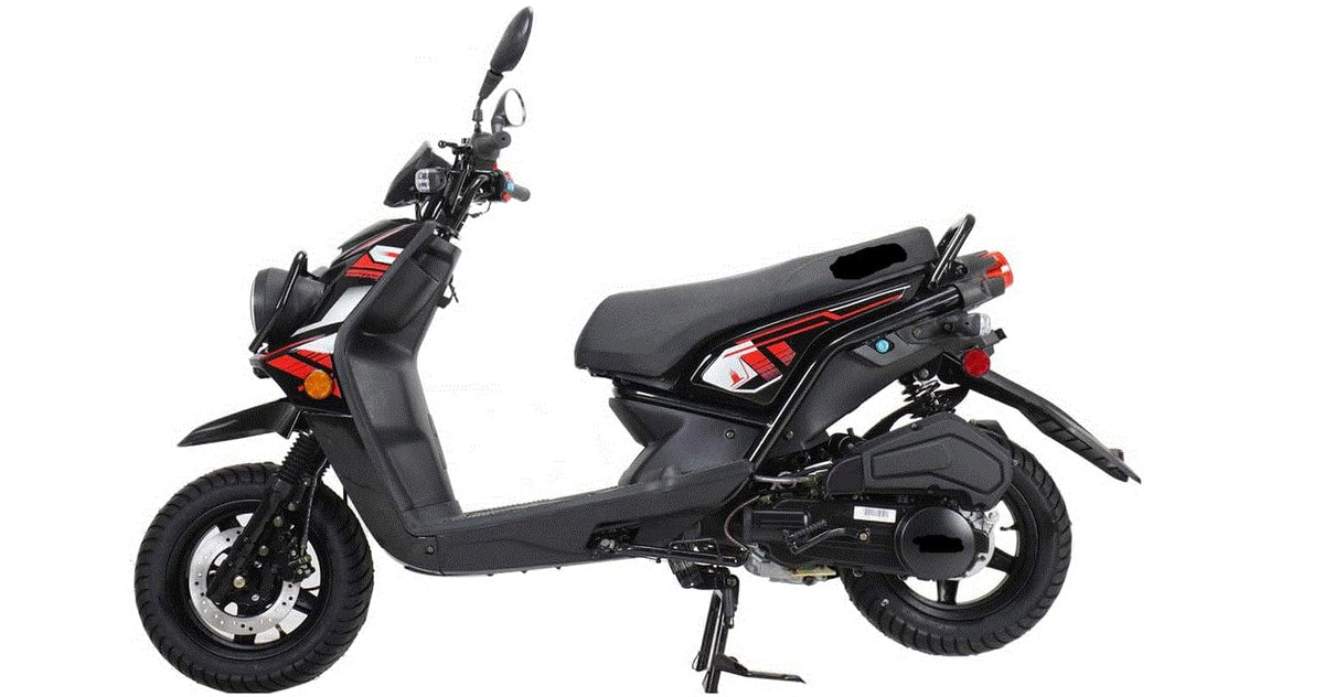150cc Gas Scooter with 12 inch Aluminum Wheels W2848