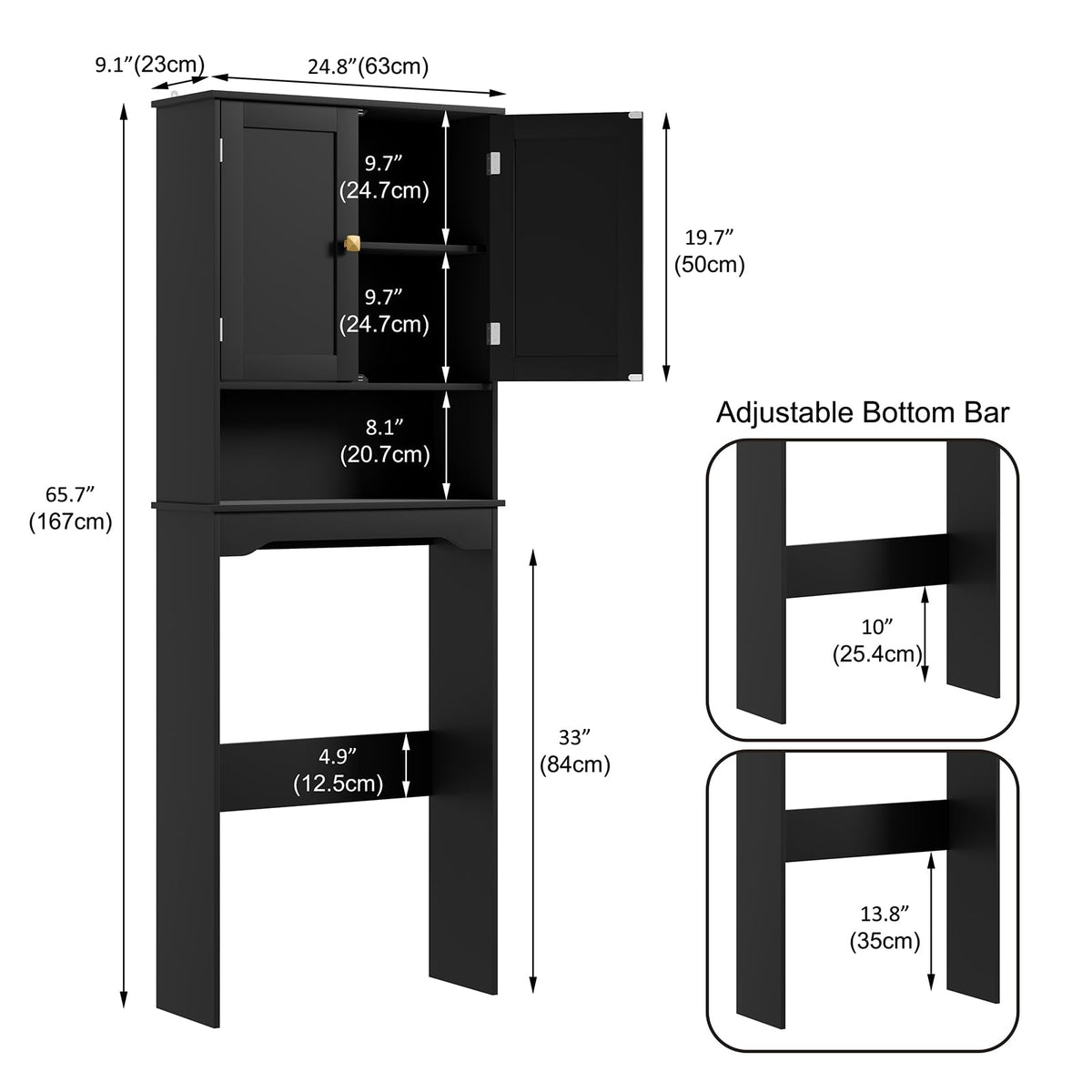 Over The Toilet Storage Cabinet Y28088
