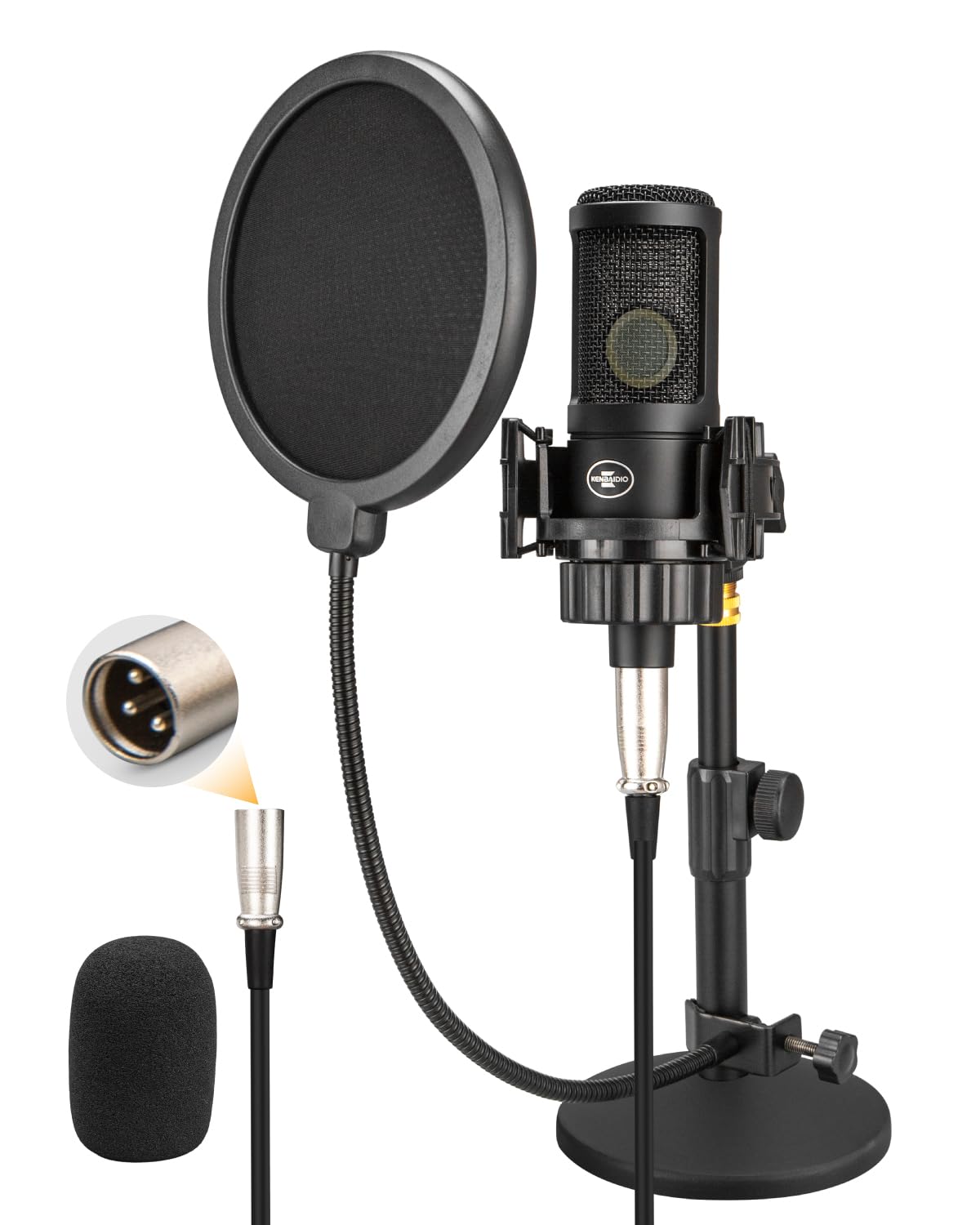 XLR Condenser Microphone with 26mm Large Diaphragm B4937