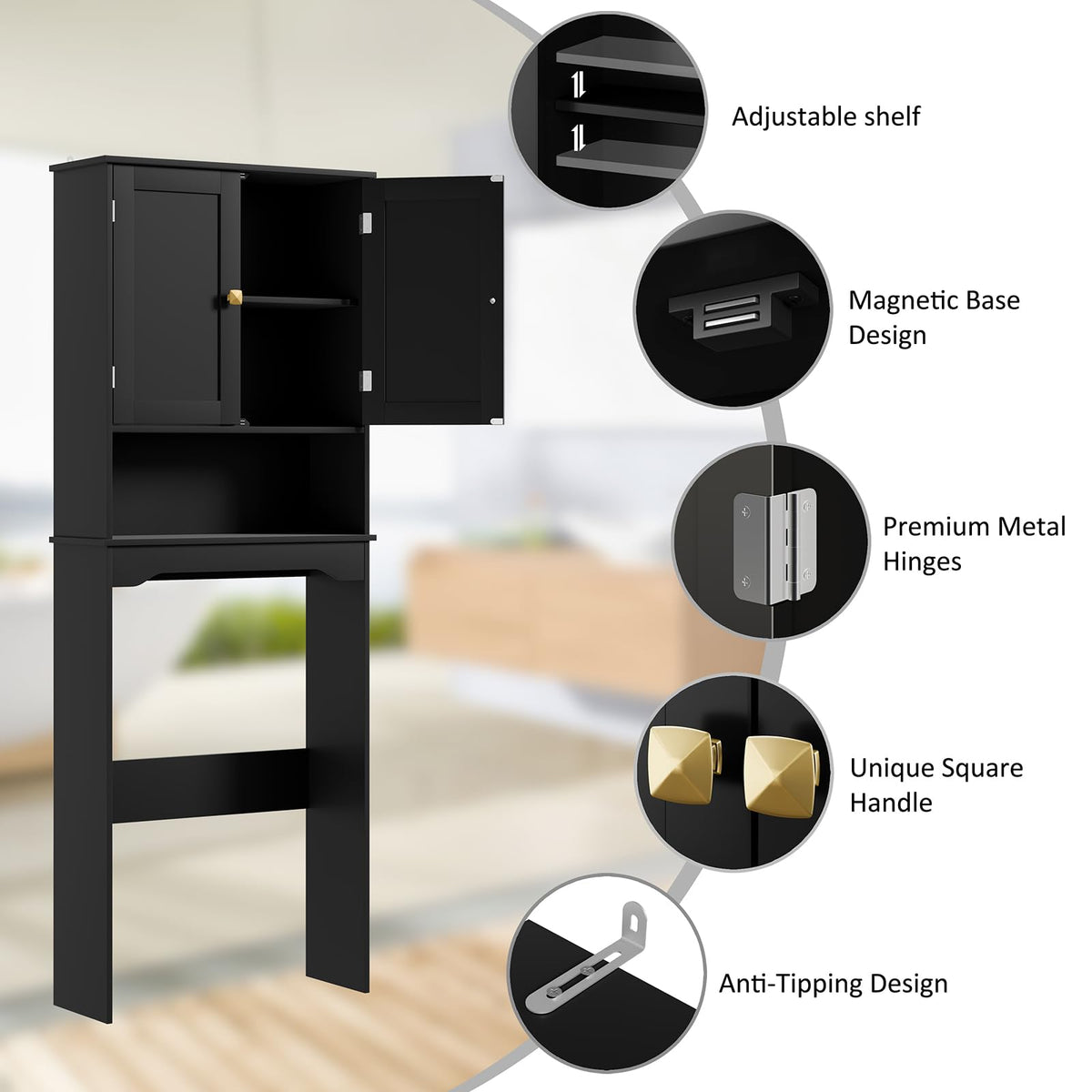 Over The Toilet Storage Cabinet Y28088