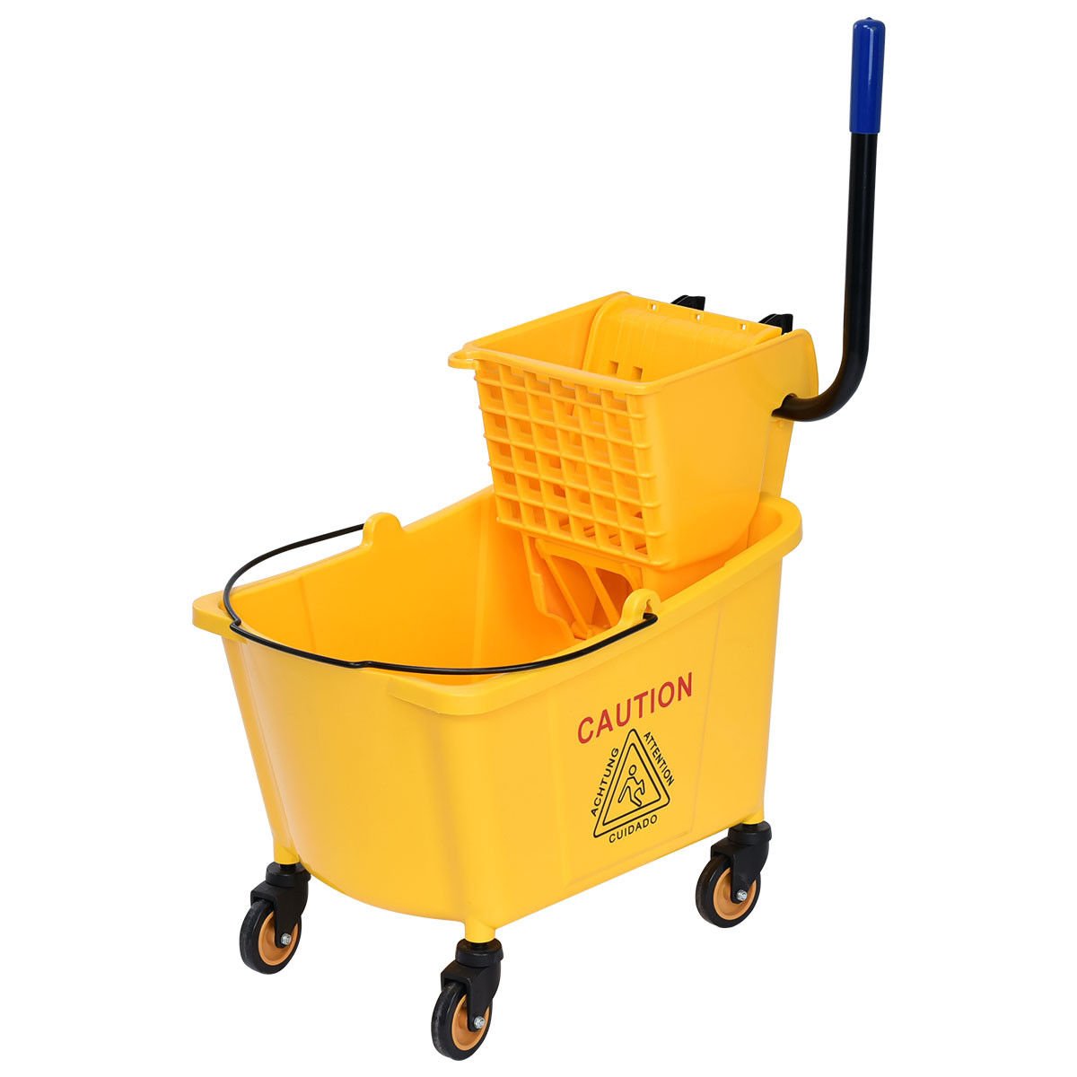 Yellow 35 Quart Side Press Mop Bucket O7600