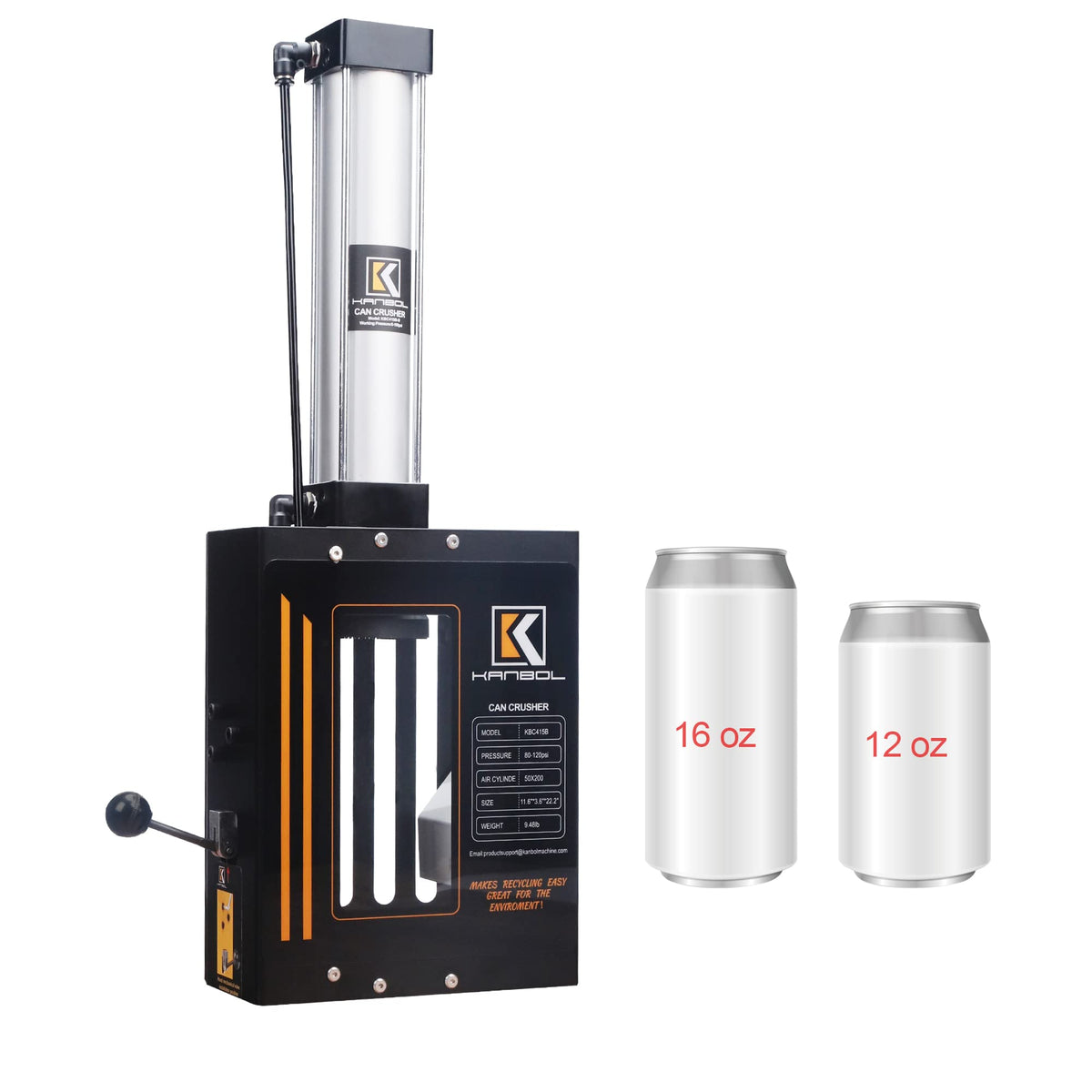Pneumatic Can Crusher with Auto Ejection R63471