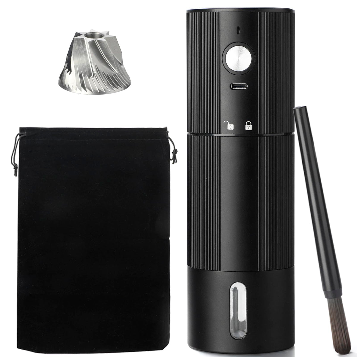 Portable Cordless Conical Burr Coffee Grinder with 45 Adjustable Settings R526