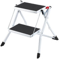 2-Step 330lbs Capacity Folding Steel Step Stool Z197739