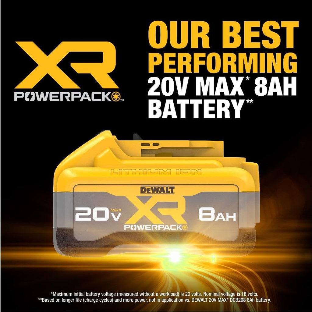 20V MAX XR 8Ah Lithium Ion Battery 2-Pack S623