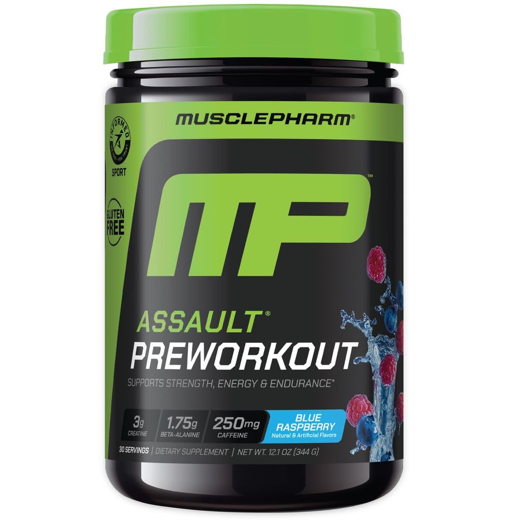 Blue Raspberry PreWorkout Powder 30 Servings R72528