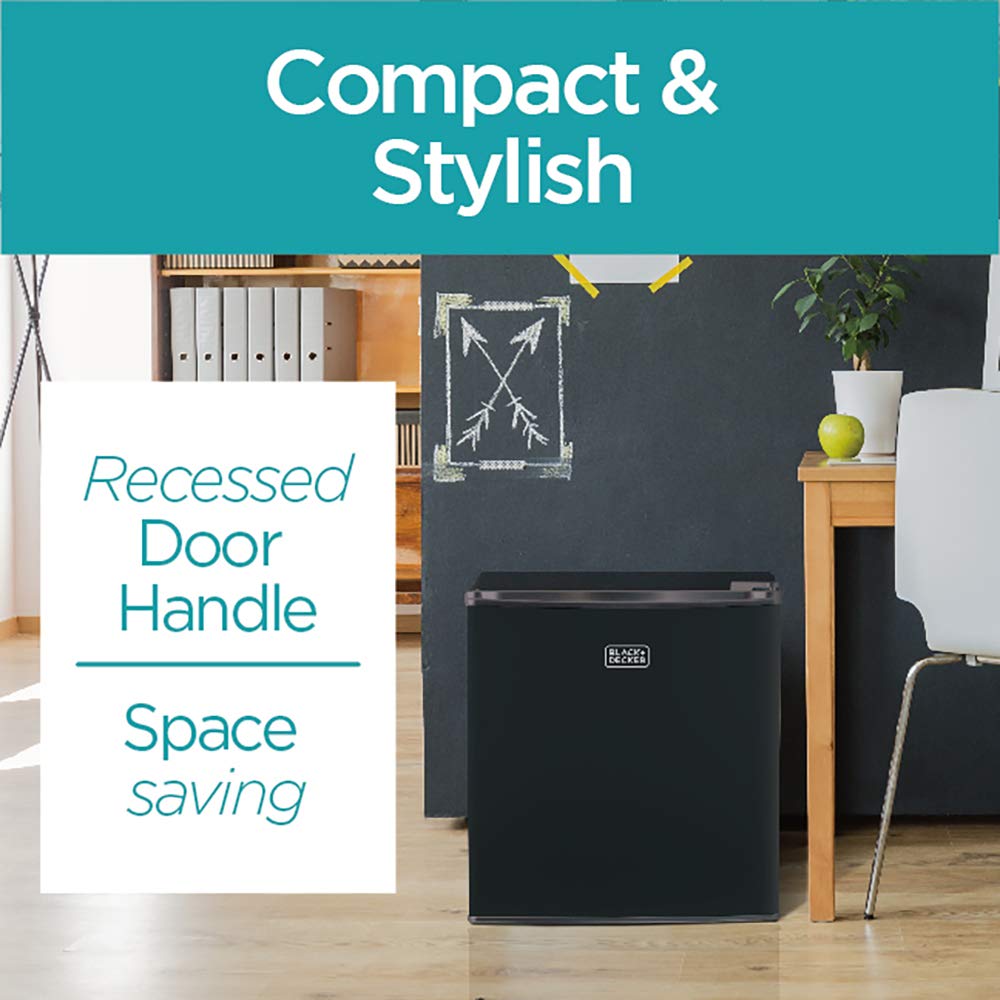 Compact Energy Star Single Door Mini Fridge with Freezer & Ultra-Light Corded Bagless Vacuum S55348