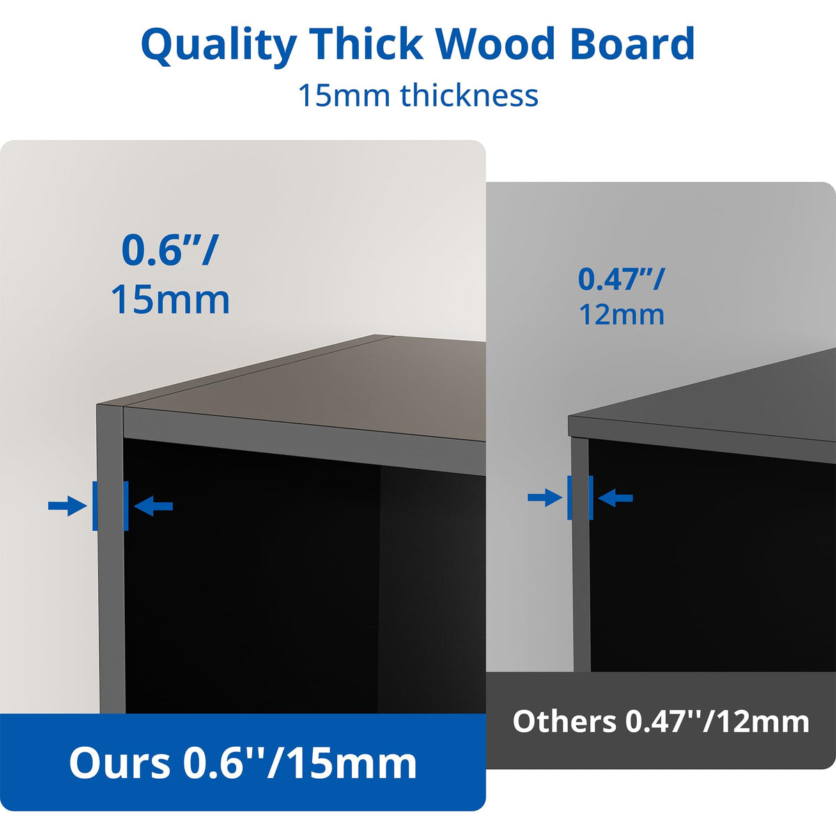 Black 3-Tier 10 Cube Storage Organizer Bookshelf U43888