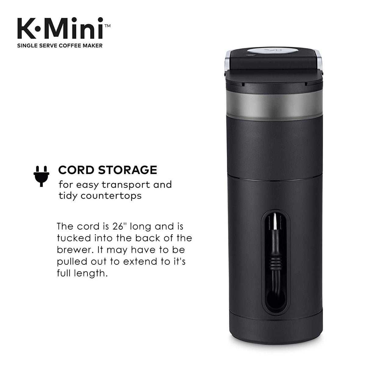 Single Serve K-Cup Pod Coffee Maker, Black, 40 Count J864