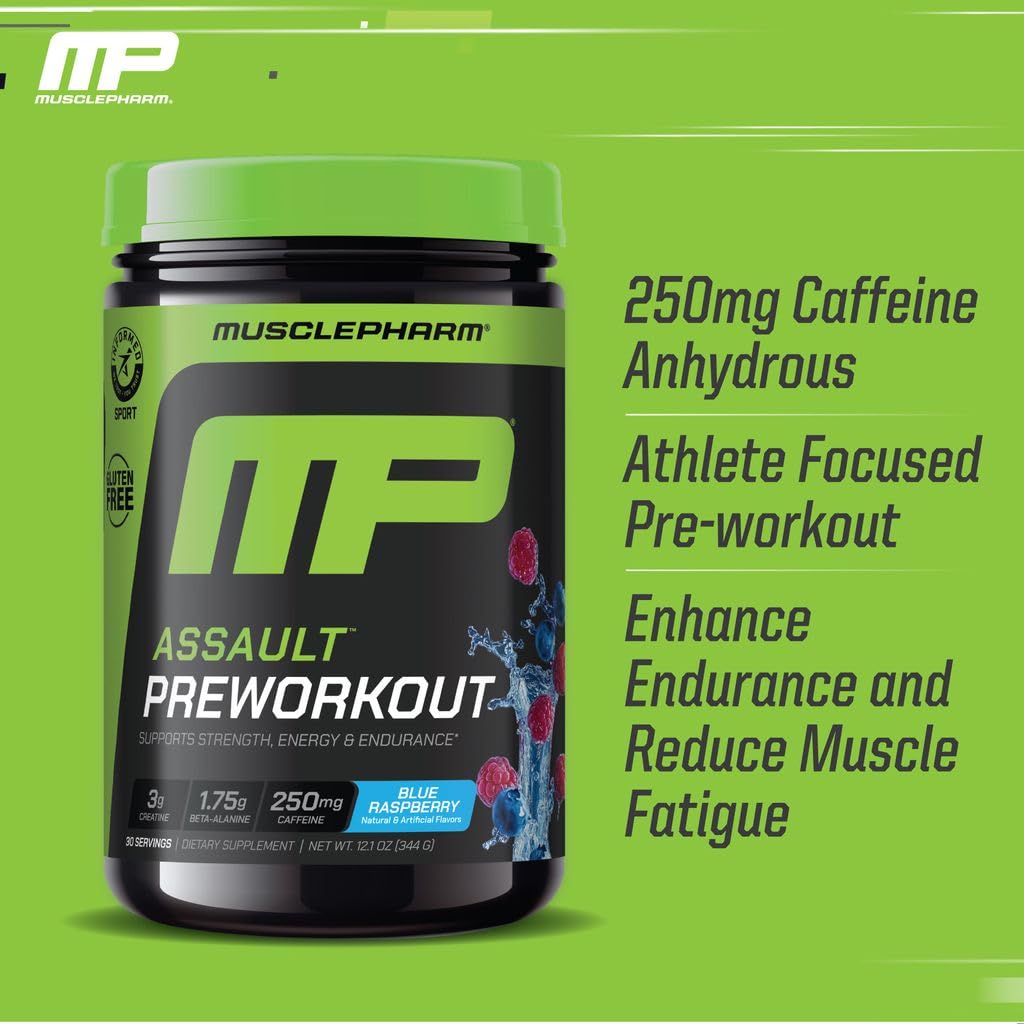Blue Raspberry PreWorkout Powder 30 Servings R72528