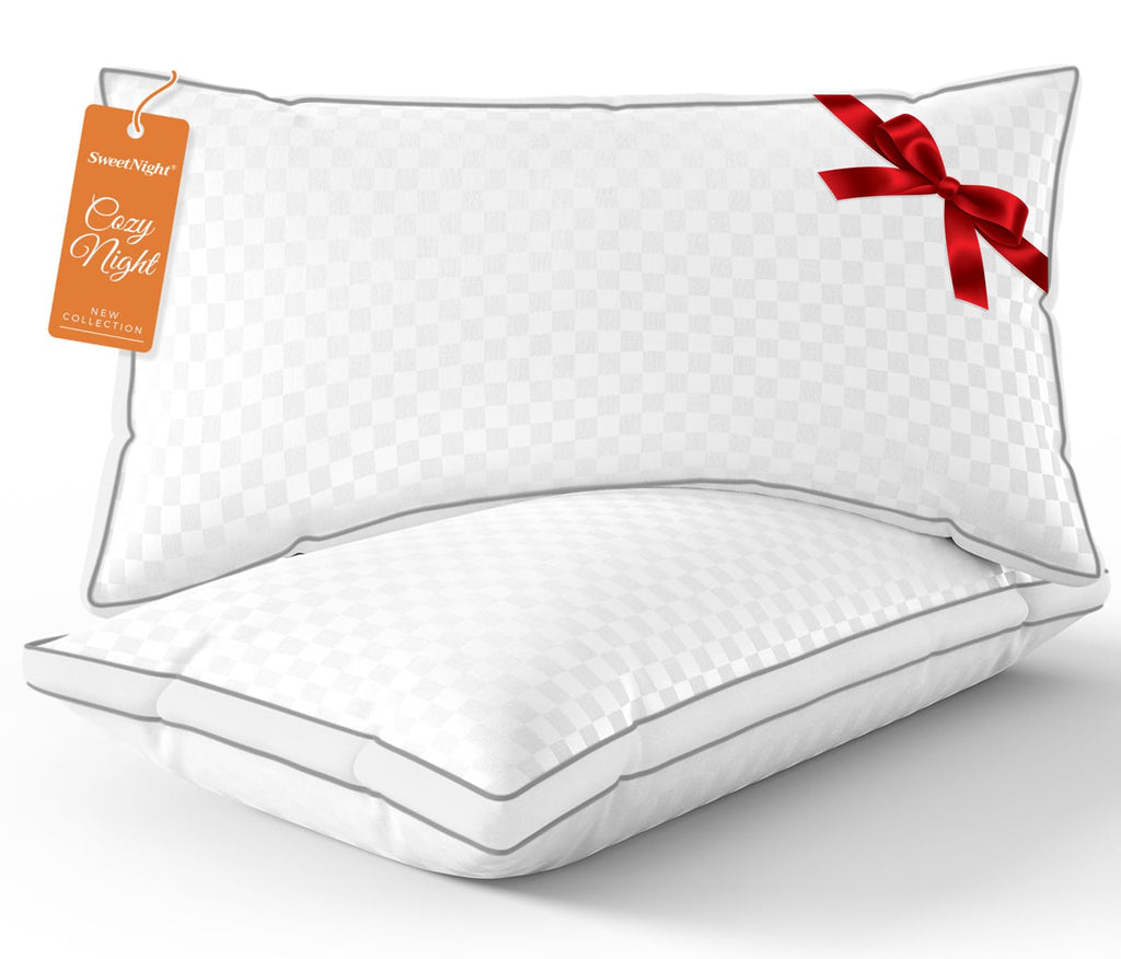 King Size Set of 2 Gusseted Bed Pillows V207732