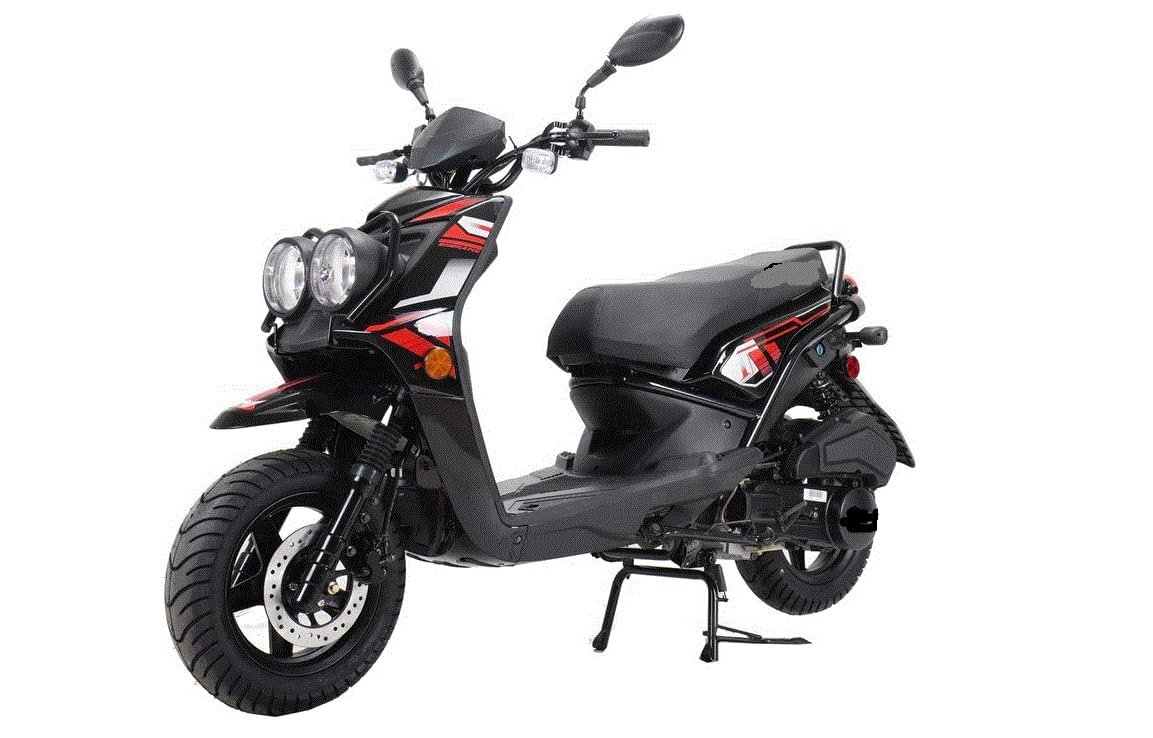 150cc Gas Scooter with 12 inch Aluminum Wheels W2848