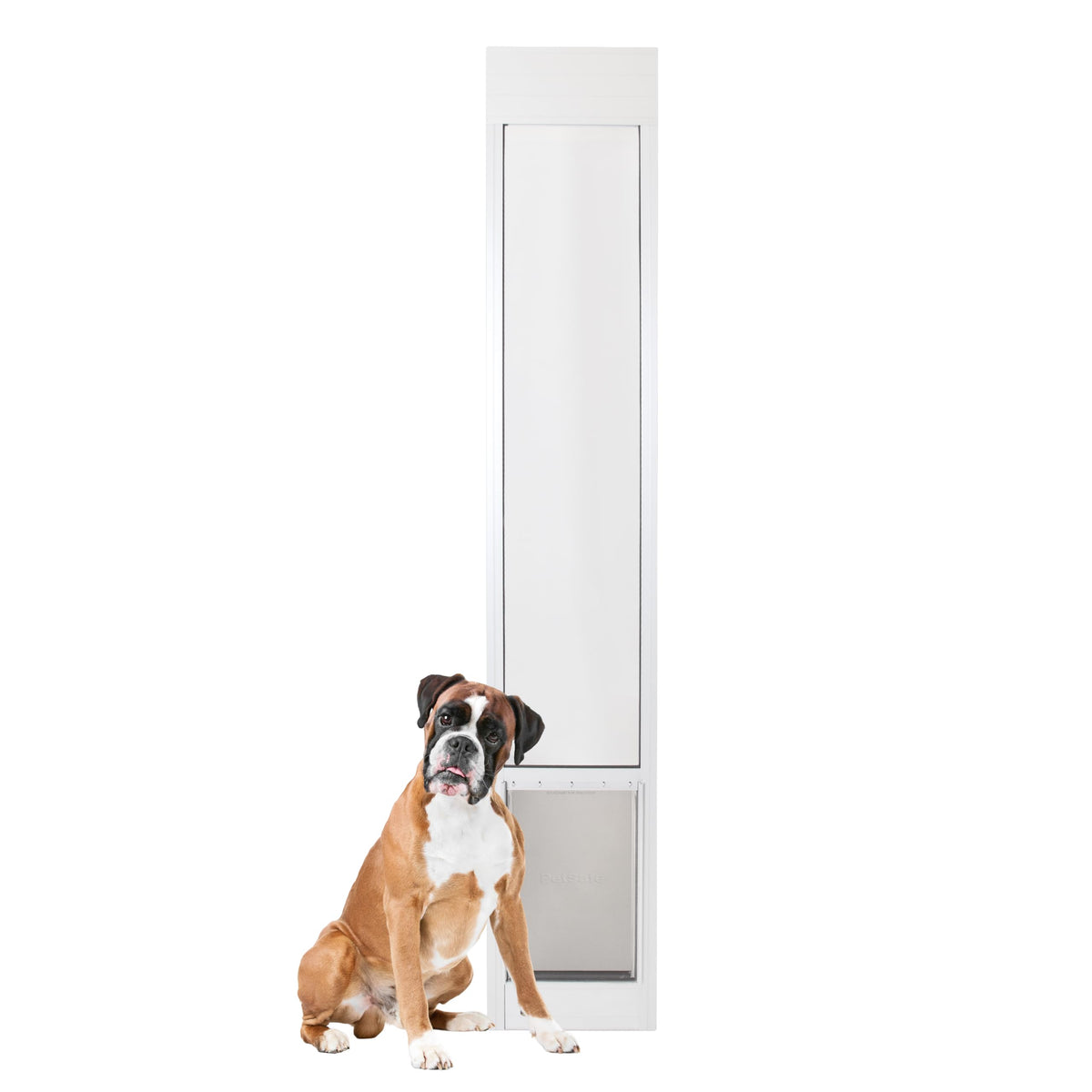 Sliding Glass Pet Door, Large, White R721829