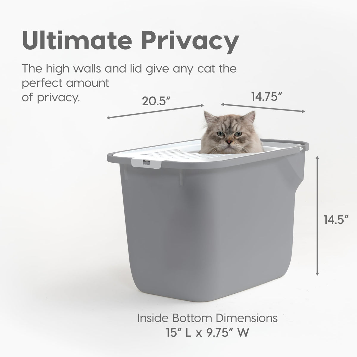 Large Top Entry Hooded Cat Litter Box P46131