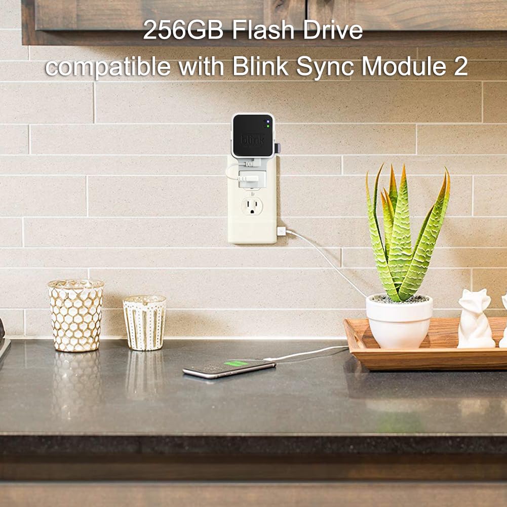 256GB USB Flash Drive with Outlet Wall Mount P51674