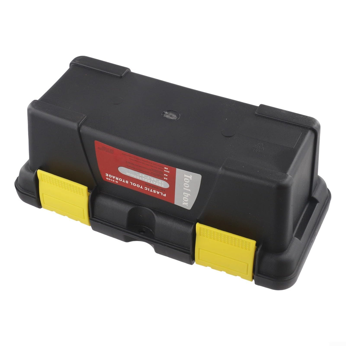 Black 10 Inch Plastic Tool Box Q843