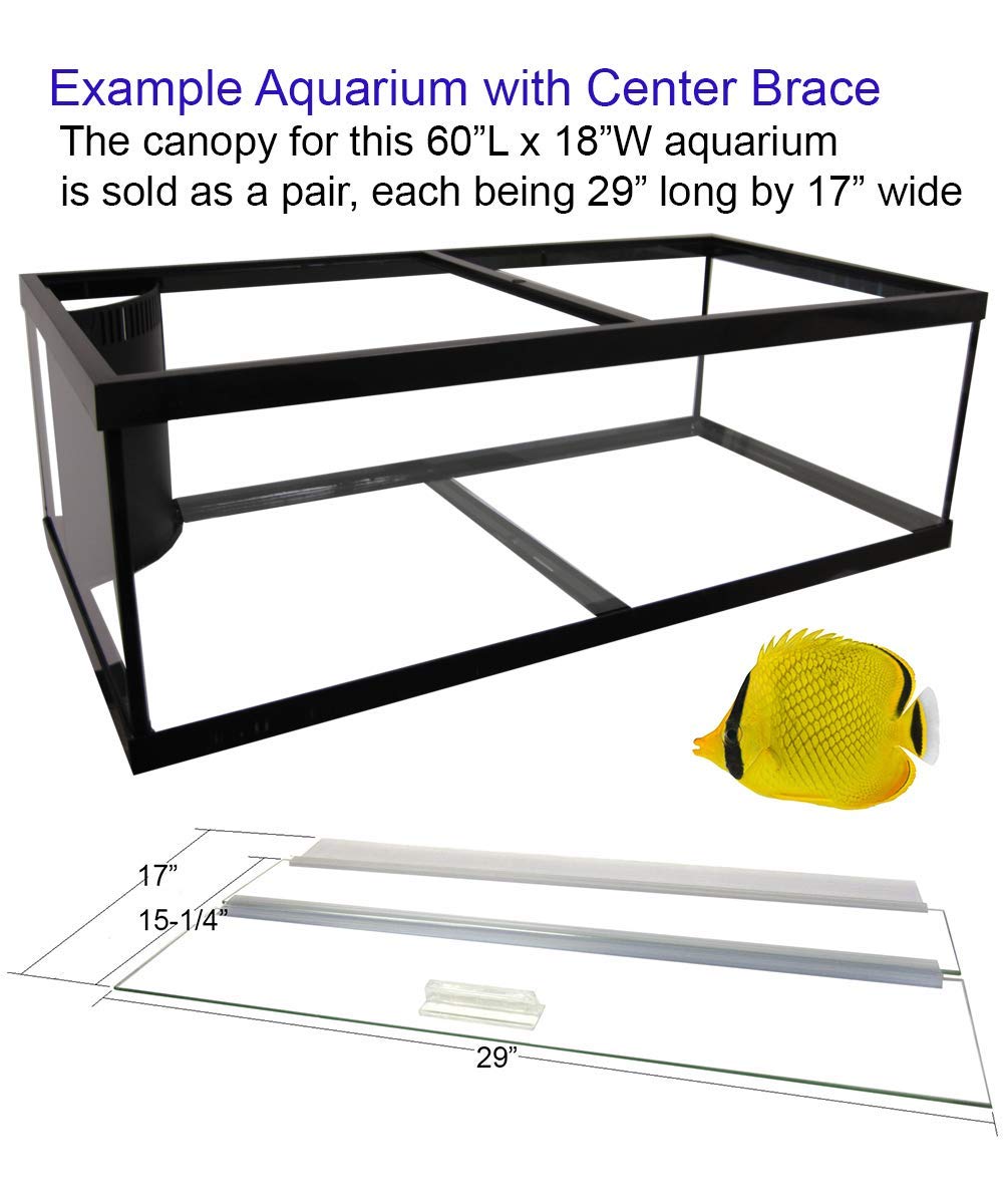 Glass Canopy Set for Aquariums O4912