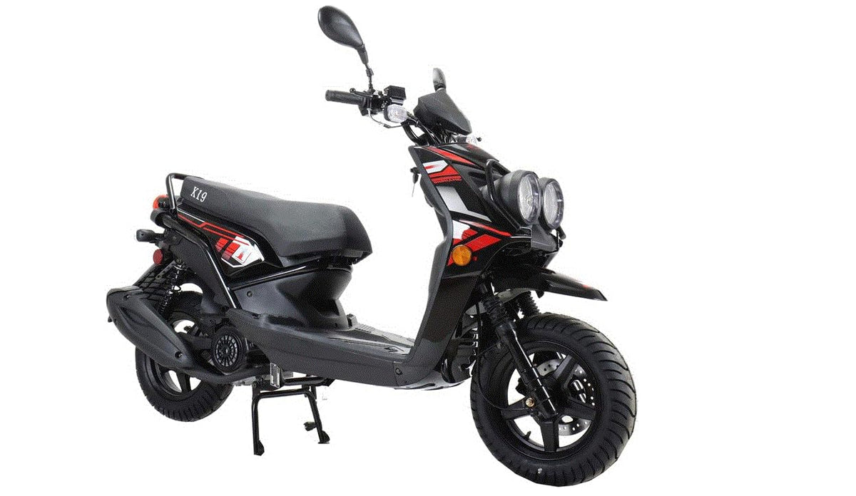 150cc Gas Scooter with 12 inch Aluminum Wheels W2848