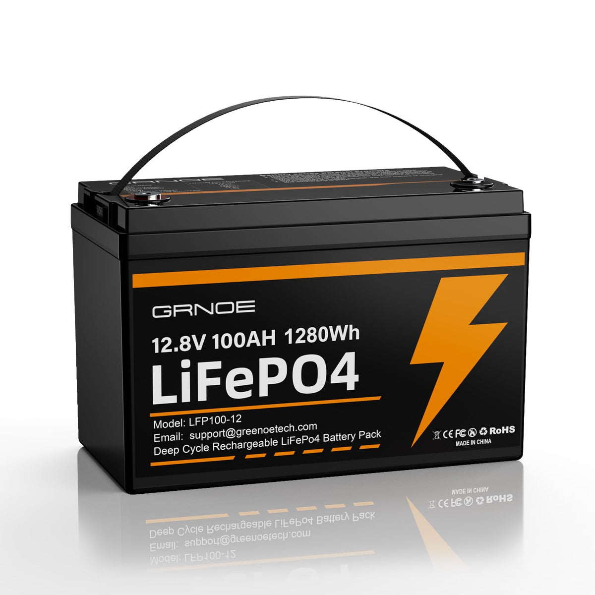 12V 100Ah LiFePO4 Battery with 100A BMS V3326