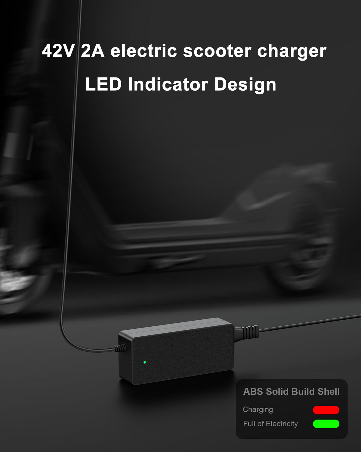 42V 2A Electric Scooter Charger with LED Indicator F915476