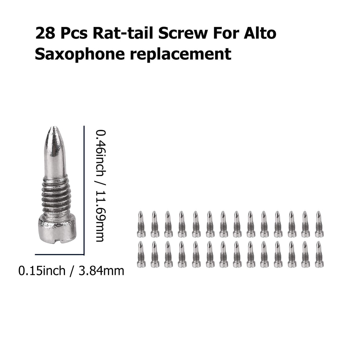 Alto Sax Repair Parts Screws and 25pcs Sax Pads M993467