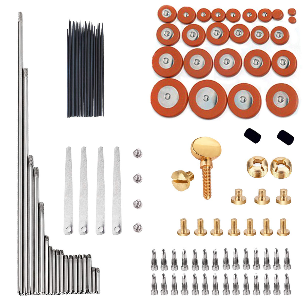 Alto Sax Repair Parts Screws and 25pcs Sax Pads M993467