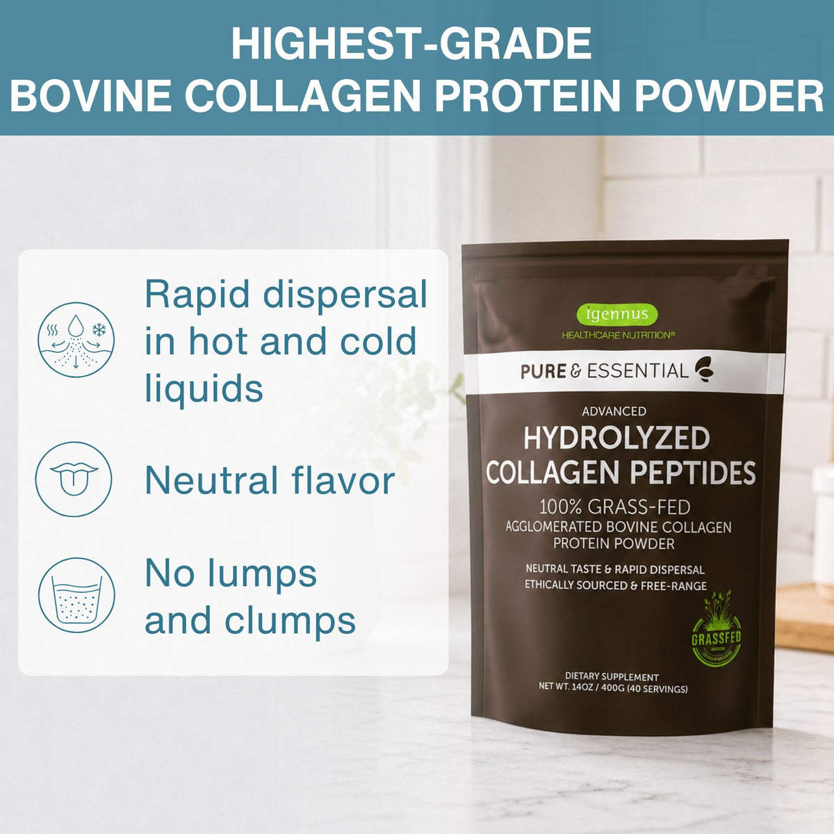 Hydrolyzed Bovine Collagen Peptides H423133