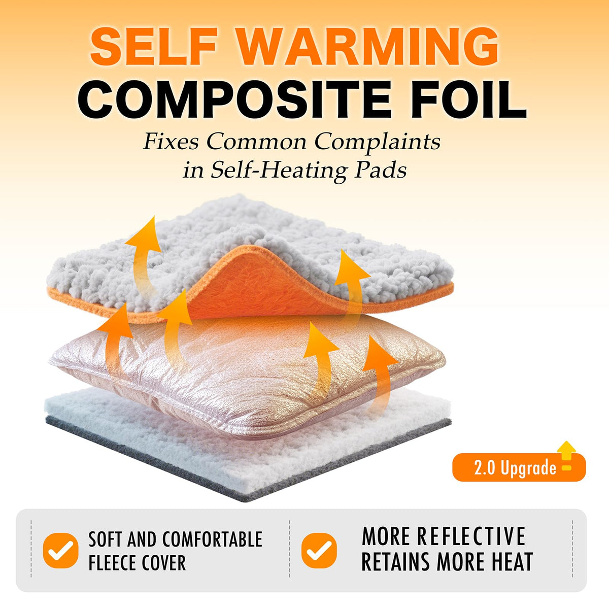Self Warming Cat Bed 15 x 19 In Z784