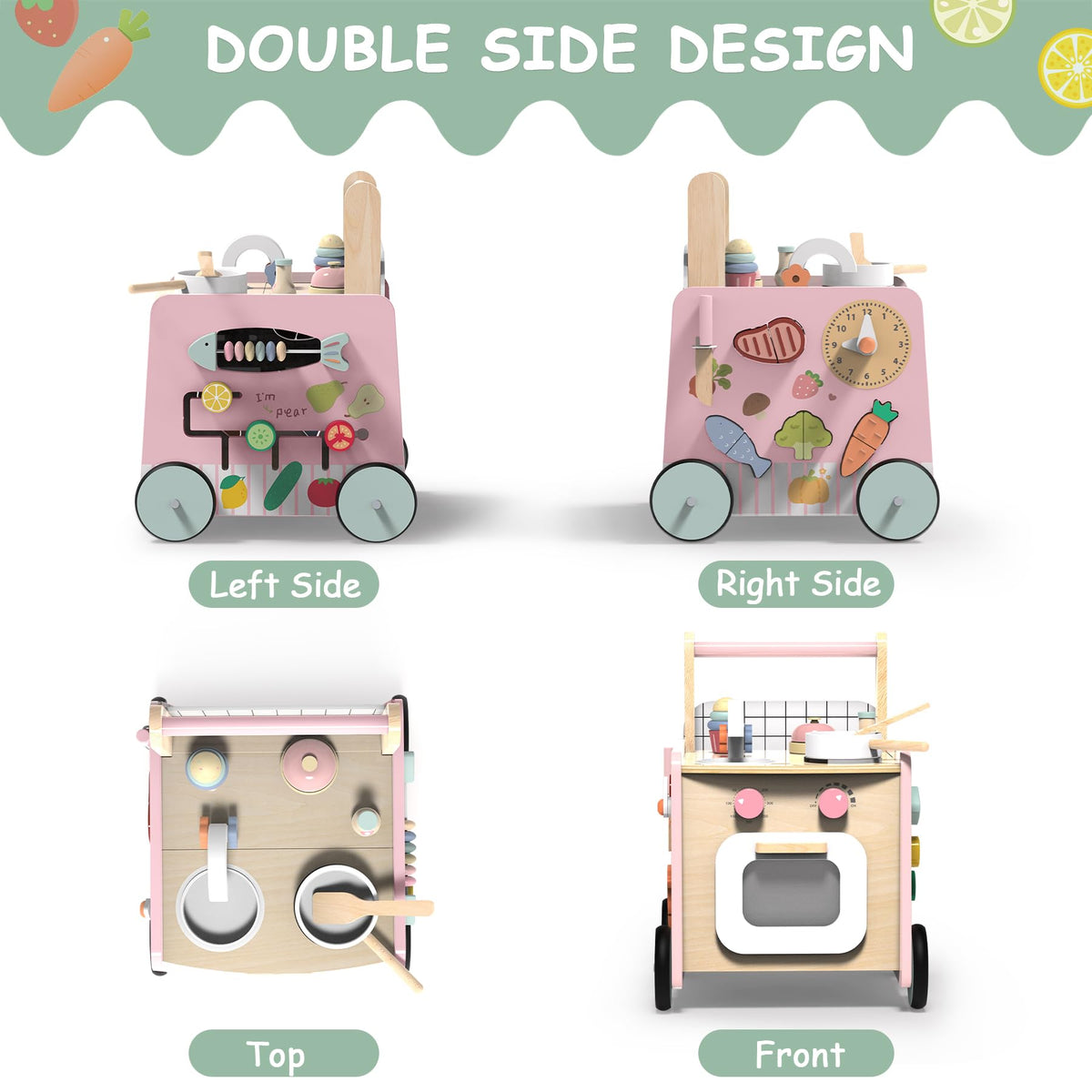 Wooden Baby Walker 4-in-1 T467