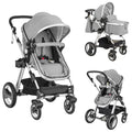 2-in-1 Convertible Bassinet Reclining Stroller H480