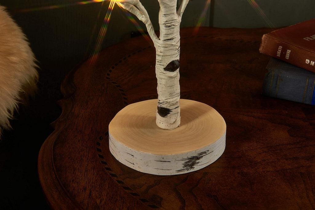 Lighted Birch Tree with Timer 18IN 24 LED B575