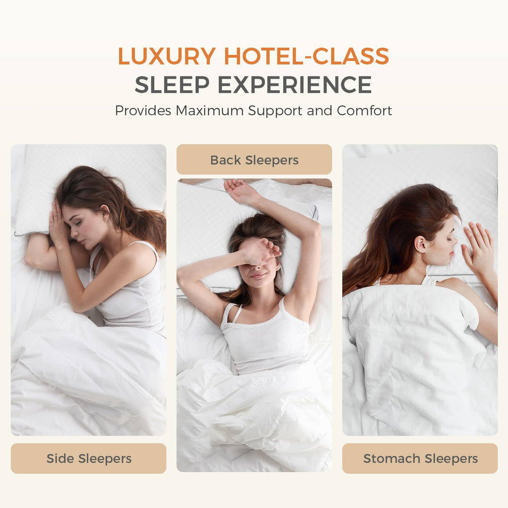 King Size Set of 2 Gusseted Bed Pillows V207732
