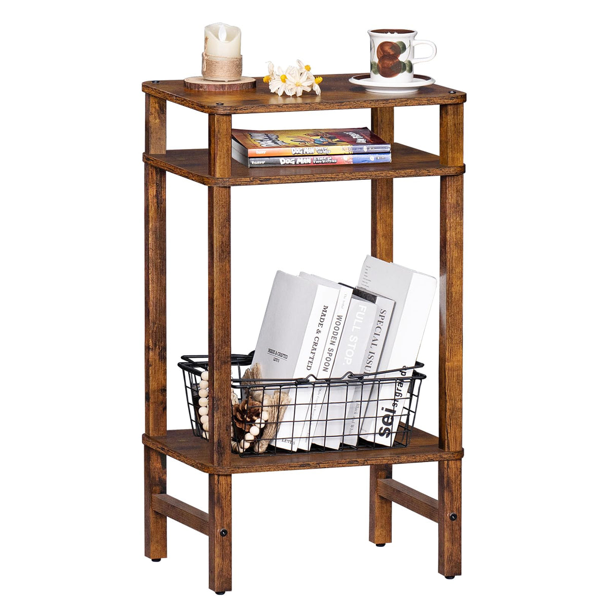 Brown Industrial End Tables S650280