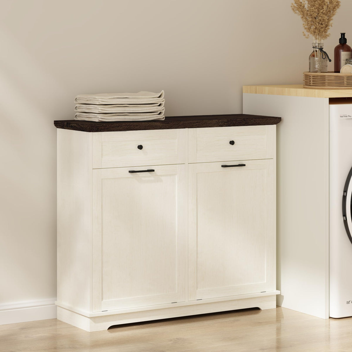 20 Gallon Wood Trash Can Cabinet P4041