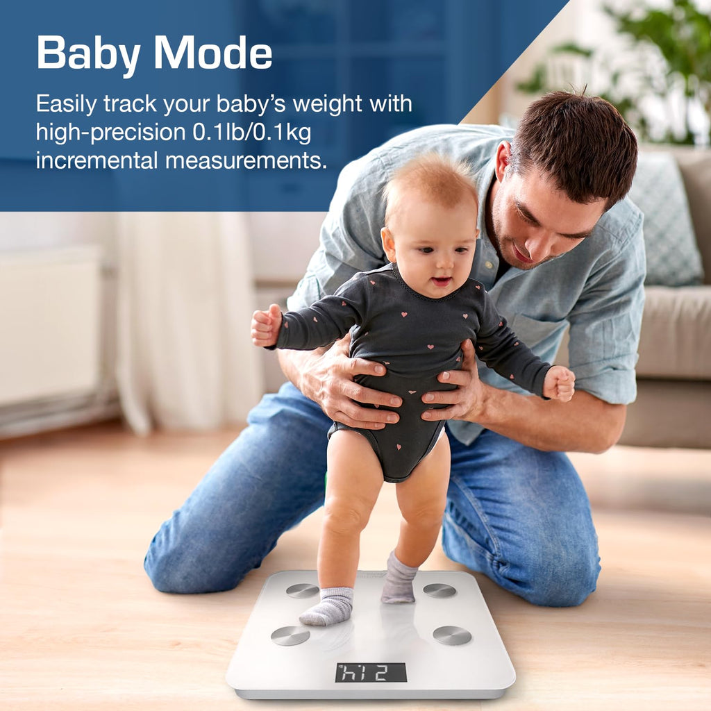 White Digital Bathroom Bluetooth Scale S159426