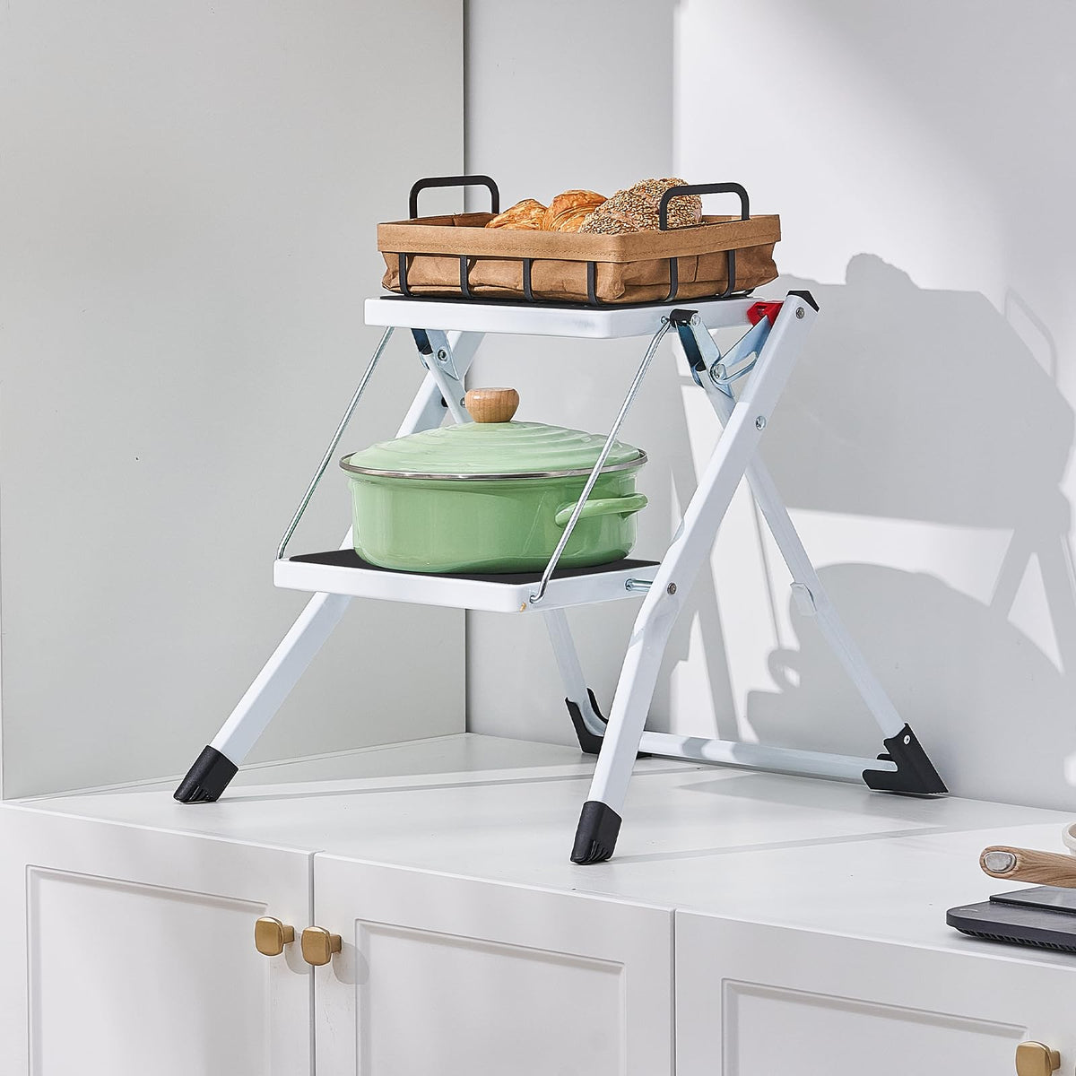 2-Step 330lbs Capacity Folding Steel Step Stool Z197739