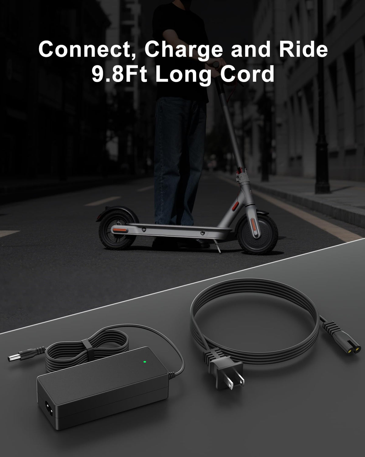 42V 2A Electric Scooter Charger with LED Indicator F915476