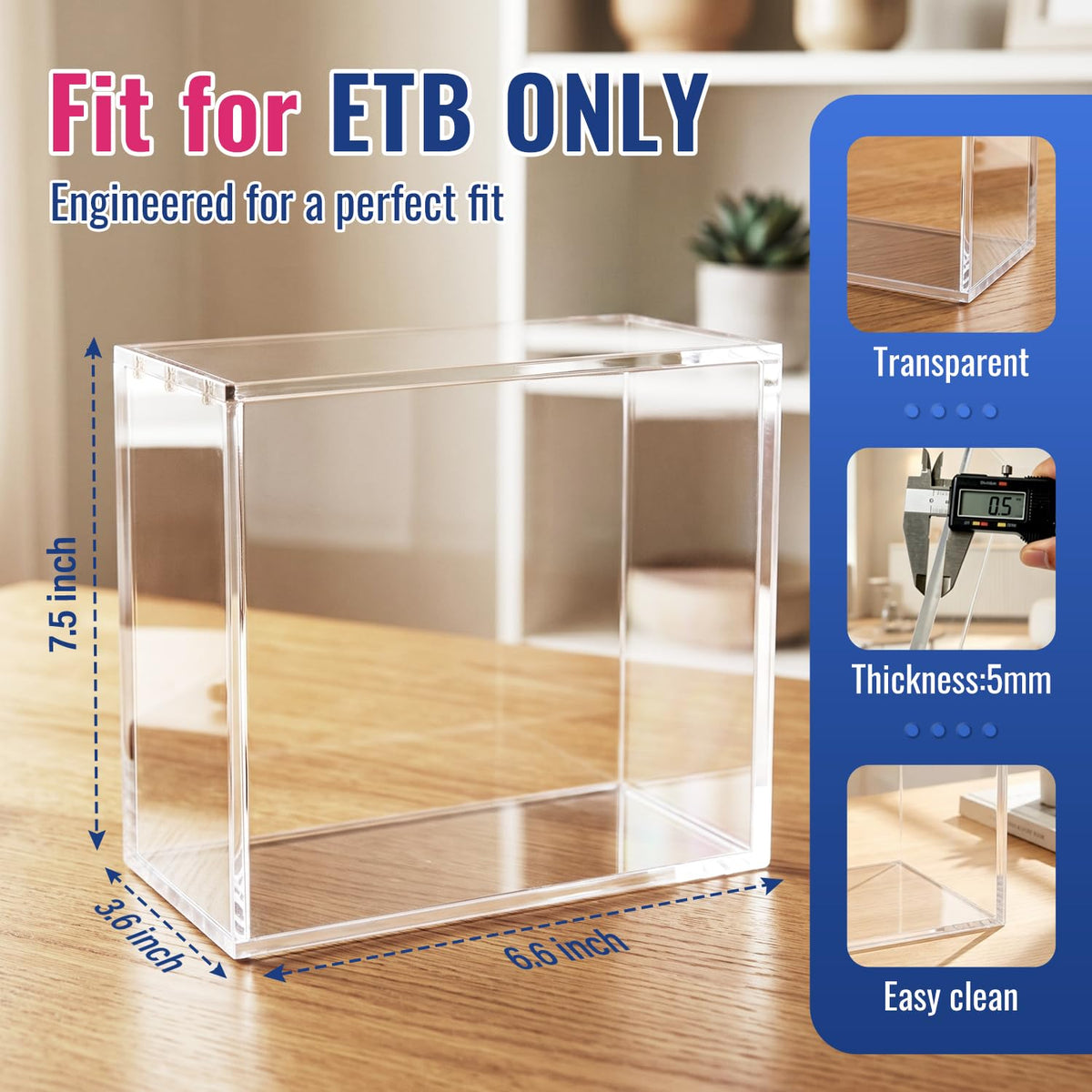 Clear 5mm Acrylic Display Case K487611