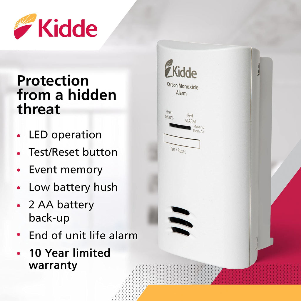 Carbon Monoxide Detector with AA Battery Backup P3684