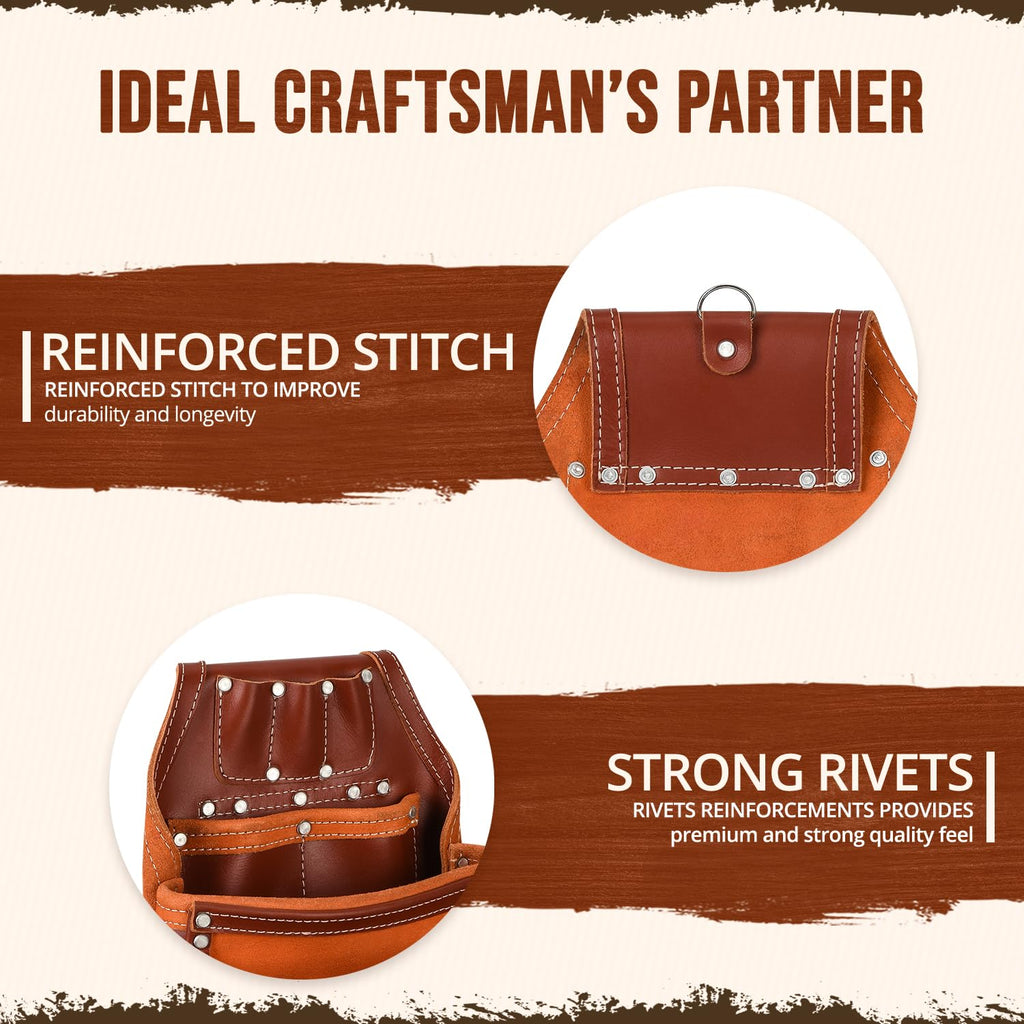 Leather Tool Belt 28 Pockets 2.5-inch Padded X670