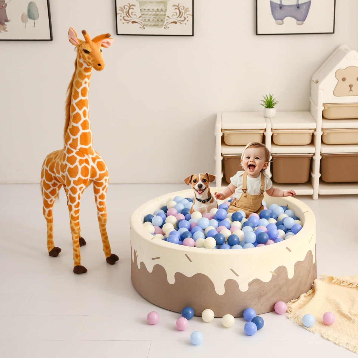 Cream Ball Pit Balls 100 Balls 2.2 Inch F865