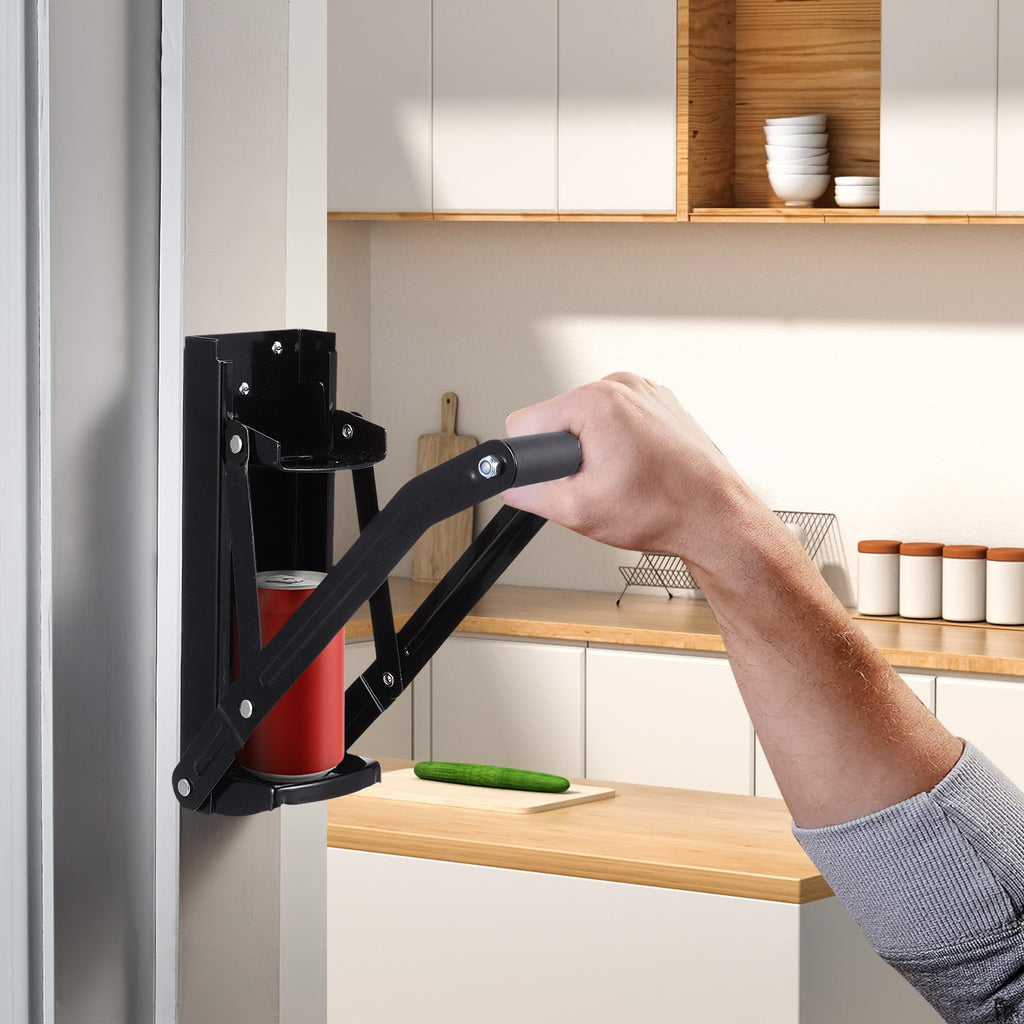 Wall Mounted Stainless Steel Can Crusher with Bottle Opener P537
