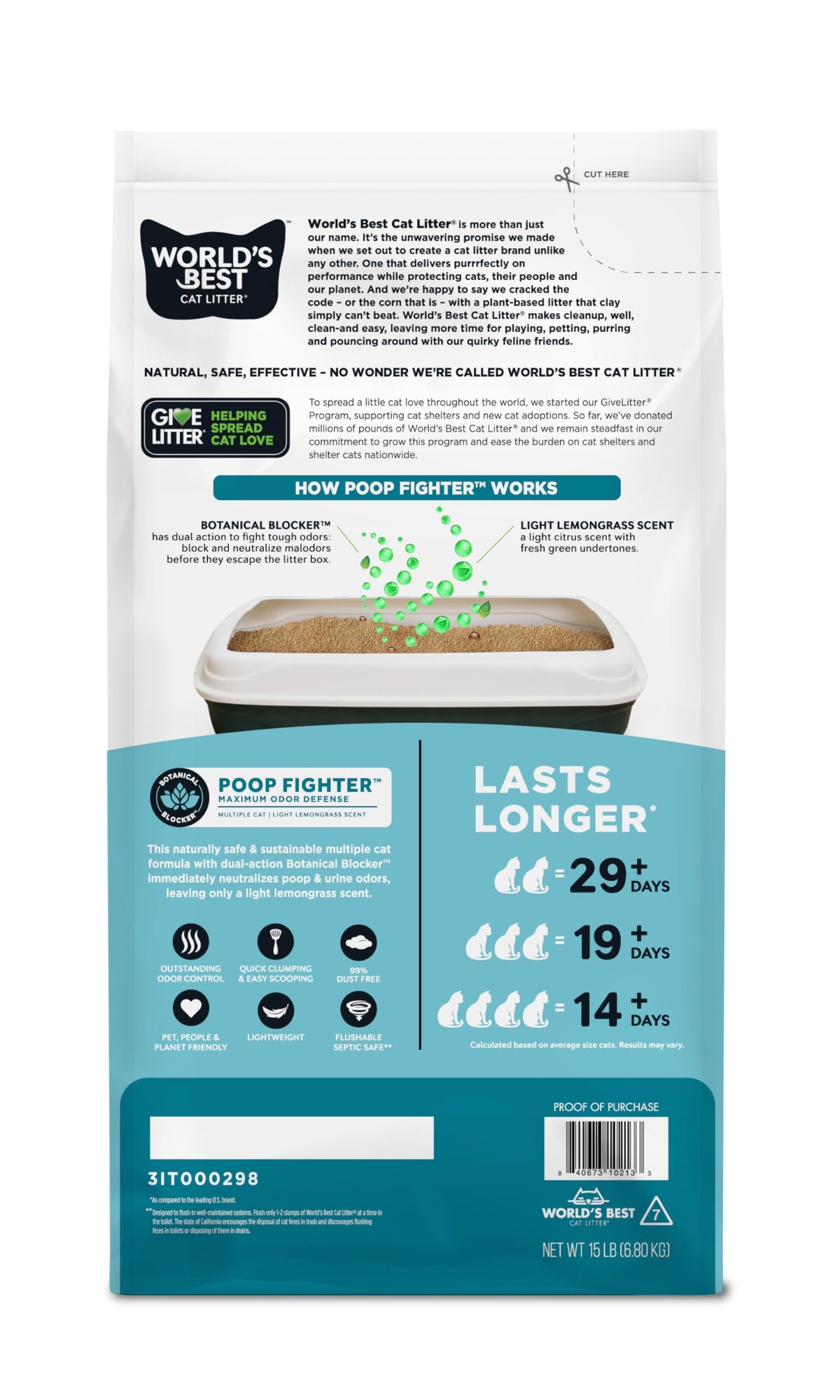 Cat Litter 15 lb Bag P676