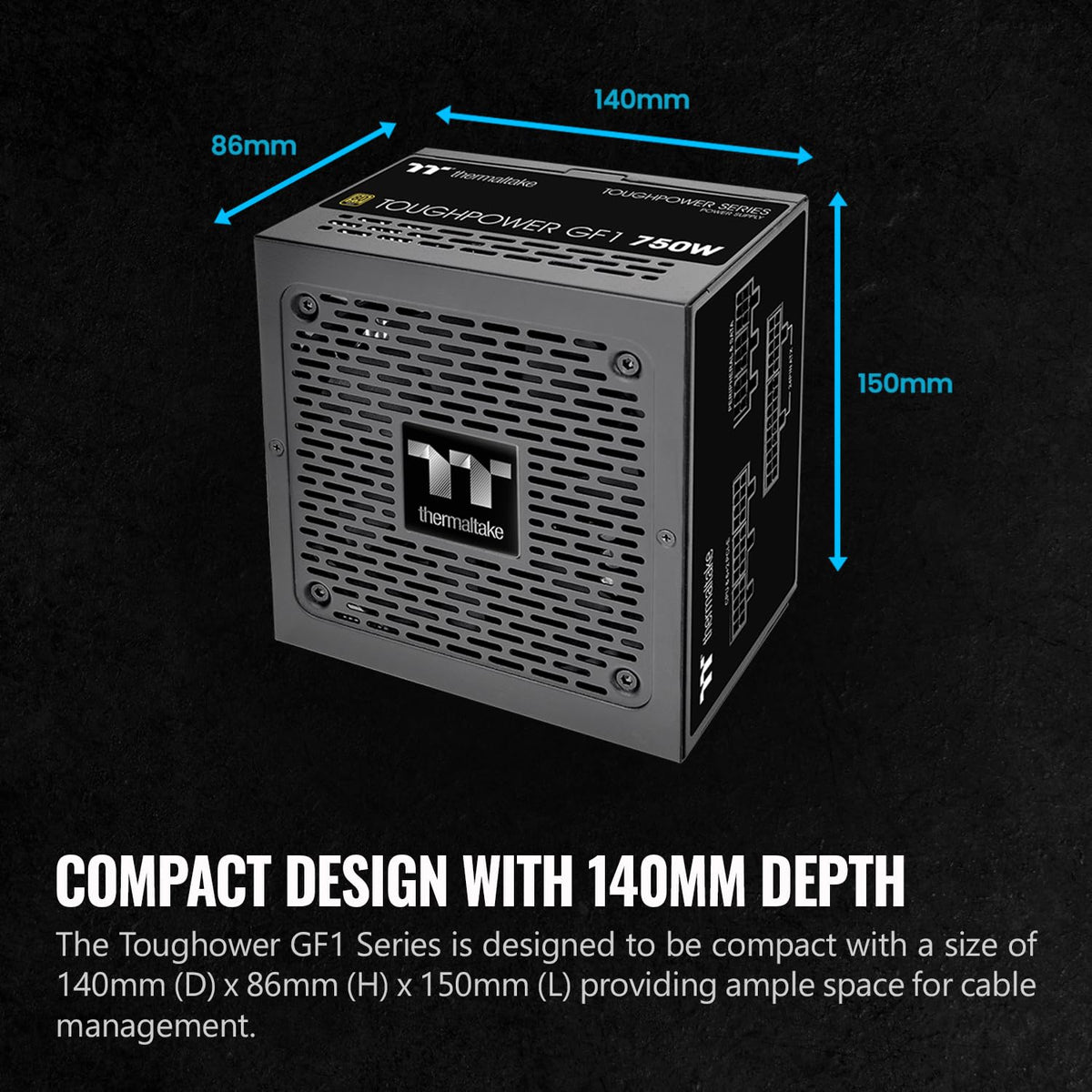 Fully Modular ATX 750W Power Supply 80 Plus Gold T953