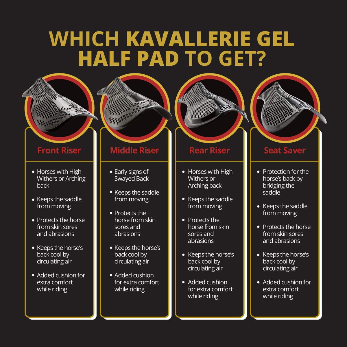 Gel English Saddle Pad X75269