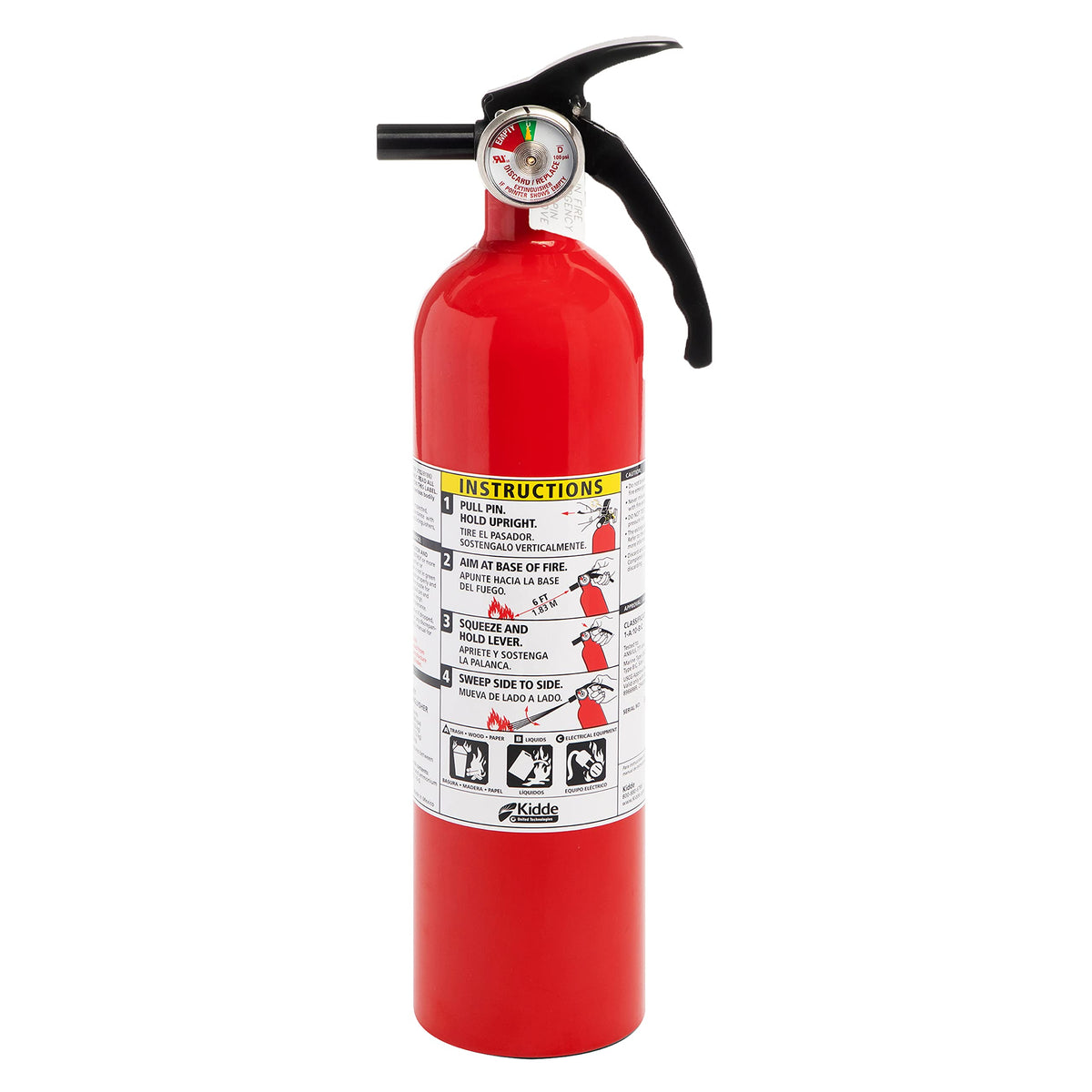 2 Pack Red Dry Chemical Fire Extinguisher with Mounting Bracket C31613